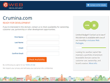 Tablet Screenshot of crumina.com